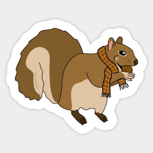 Fashionable Squirrel Sticker